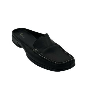 Bass Women's Elle Leather Mules Black Size 10